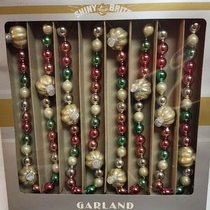 Radko Shiny Glass Garland Fall Pumpkins Halloween
